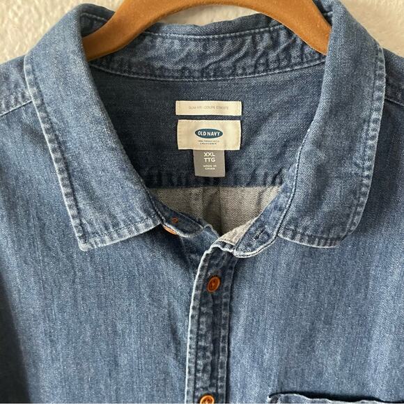 Short Sleeve Button Up Shirt Slim Fit Size XXL - Picture 2 of 7